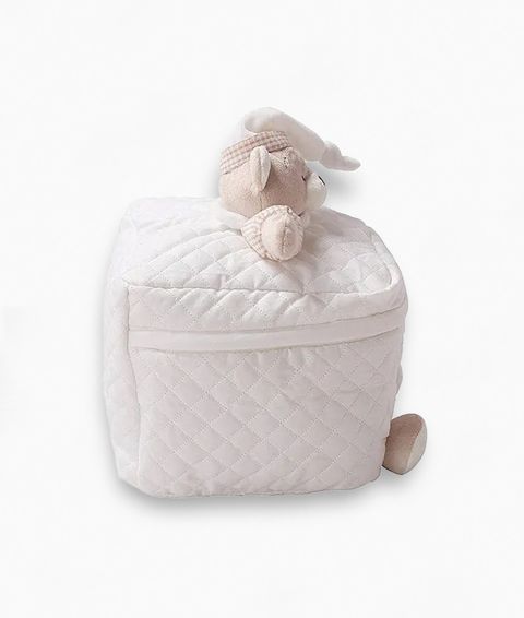 3D Bear Travel Organiser Box Beige (Side)