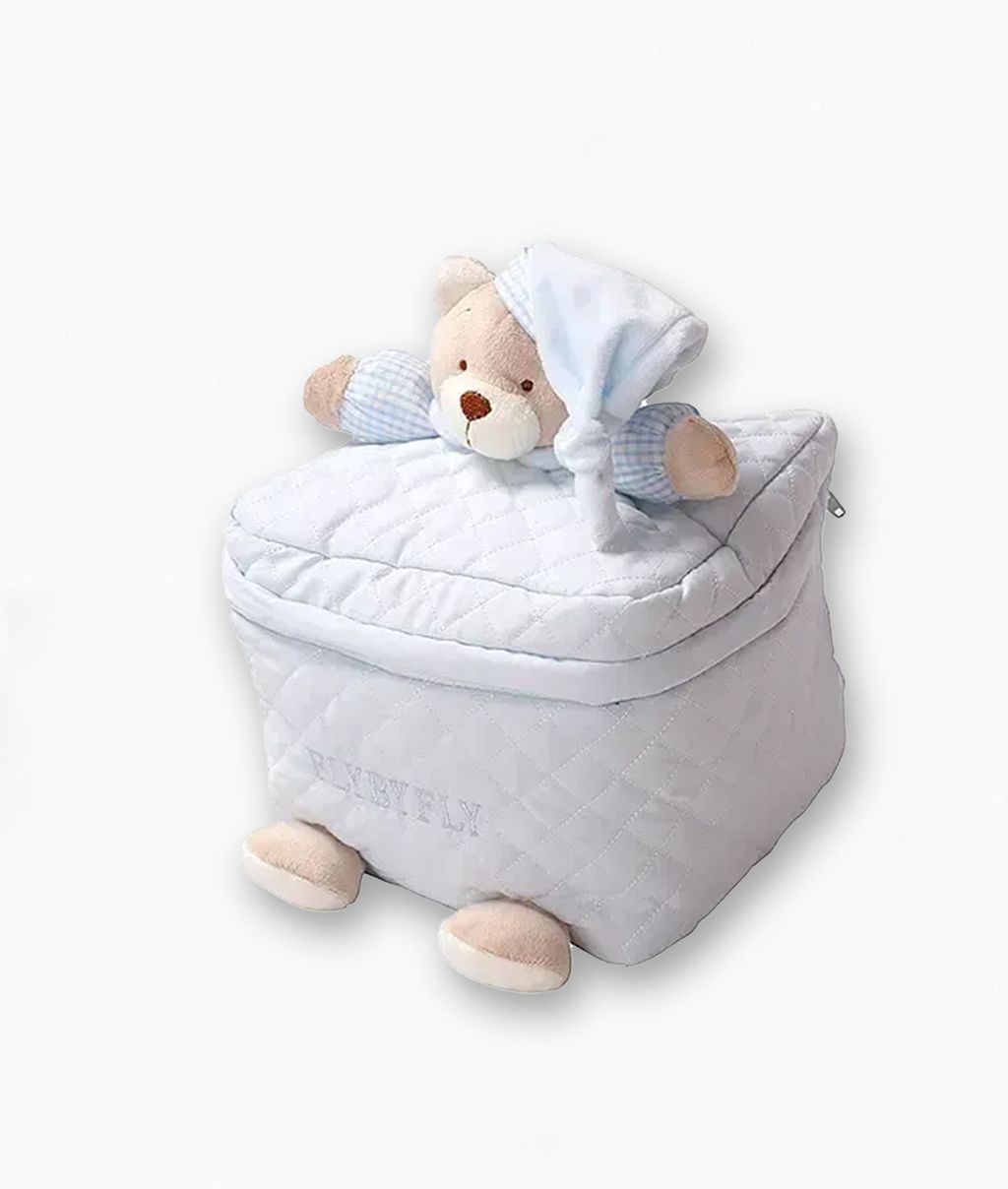 3D Bear Travel Organiser Box Blue