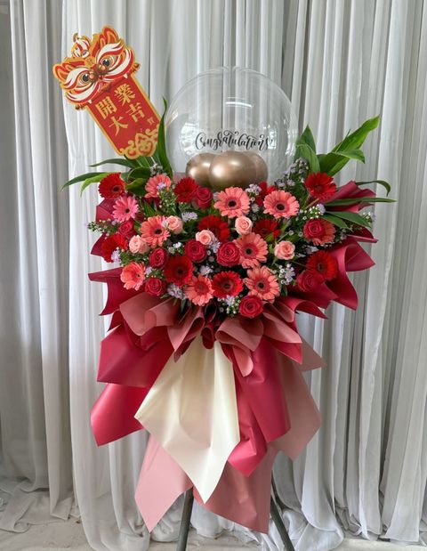 Balloon Opening Flower Stand 09