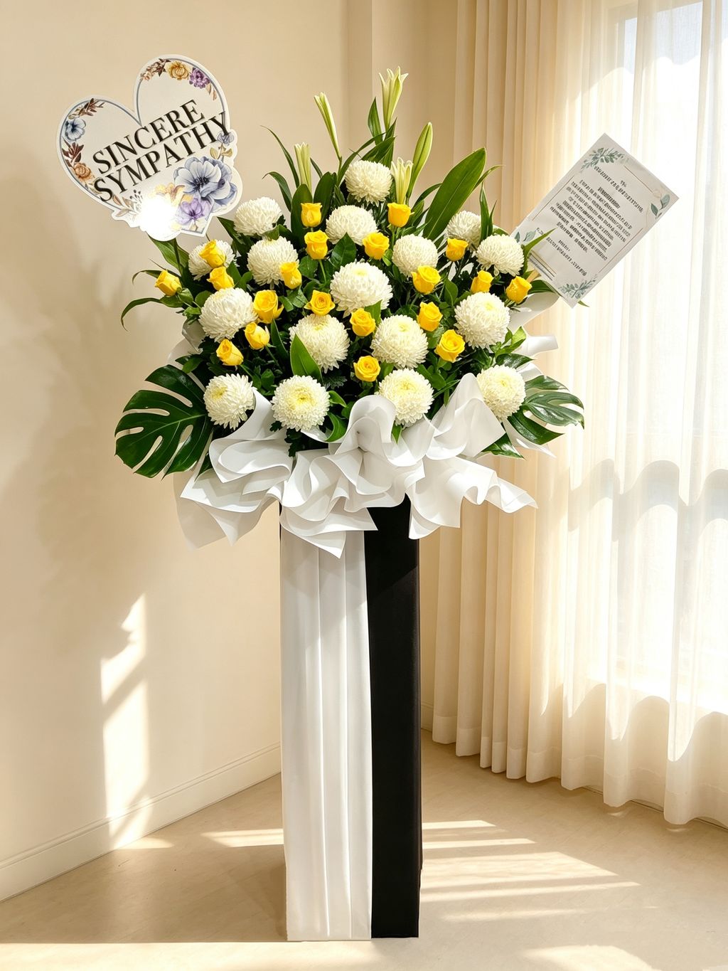 Serenity Condolences Flower Stand