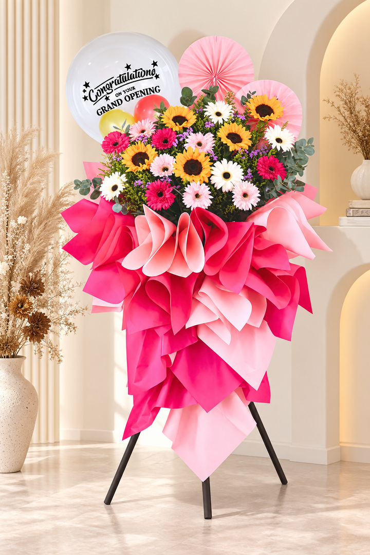 Balloon Opening Flower Stand 39