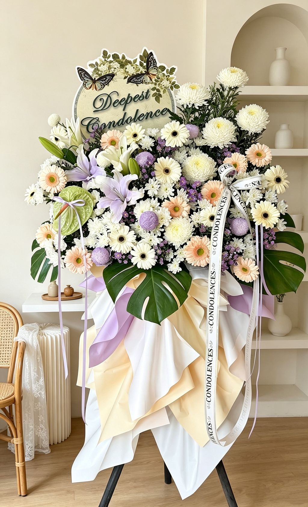 Condolences Flower Stand 360