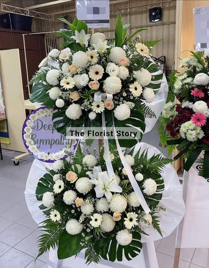 Two-Tier Condolence Flower Stand