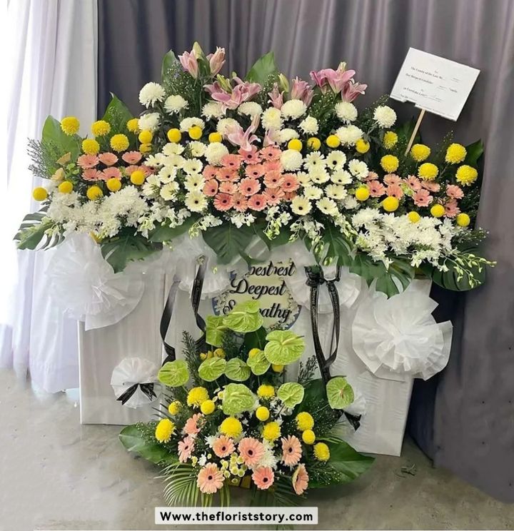 Heartfelt Condolence Flower Stand 121
