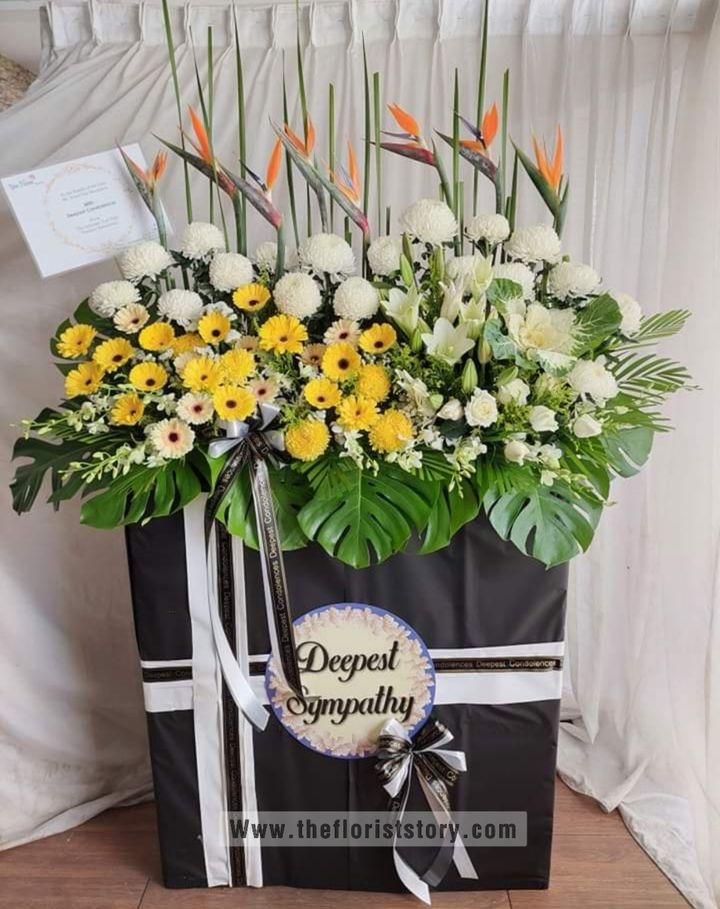Elegant Sympathy Flower Stand