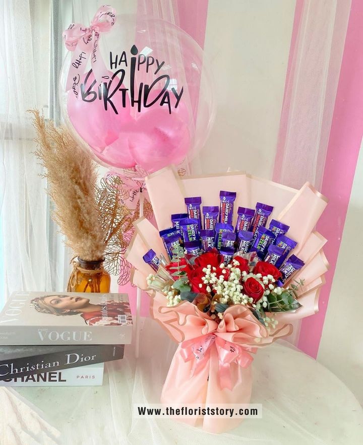 Balloon & Chocolate Bouquet 126