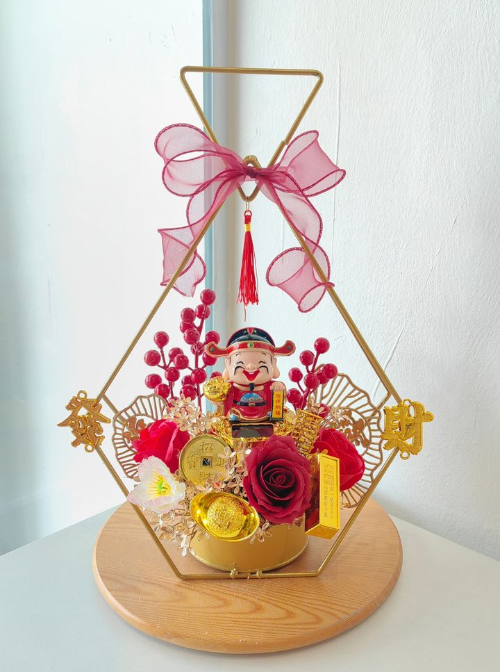Fortune Table Opening Flower 财神爷开张花
