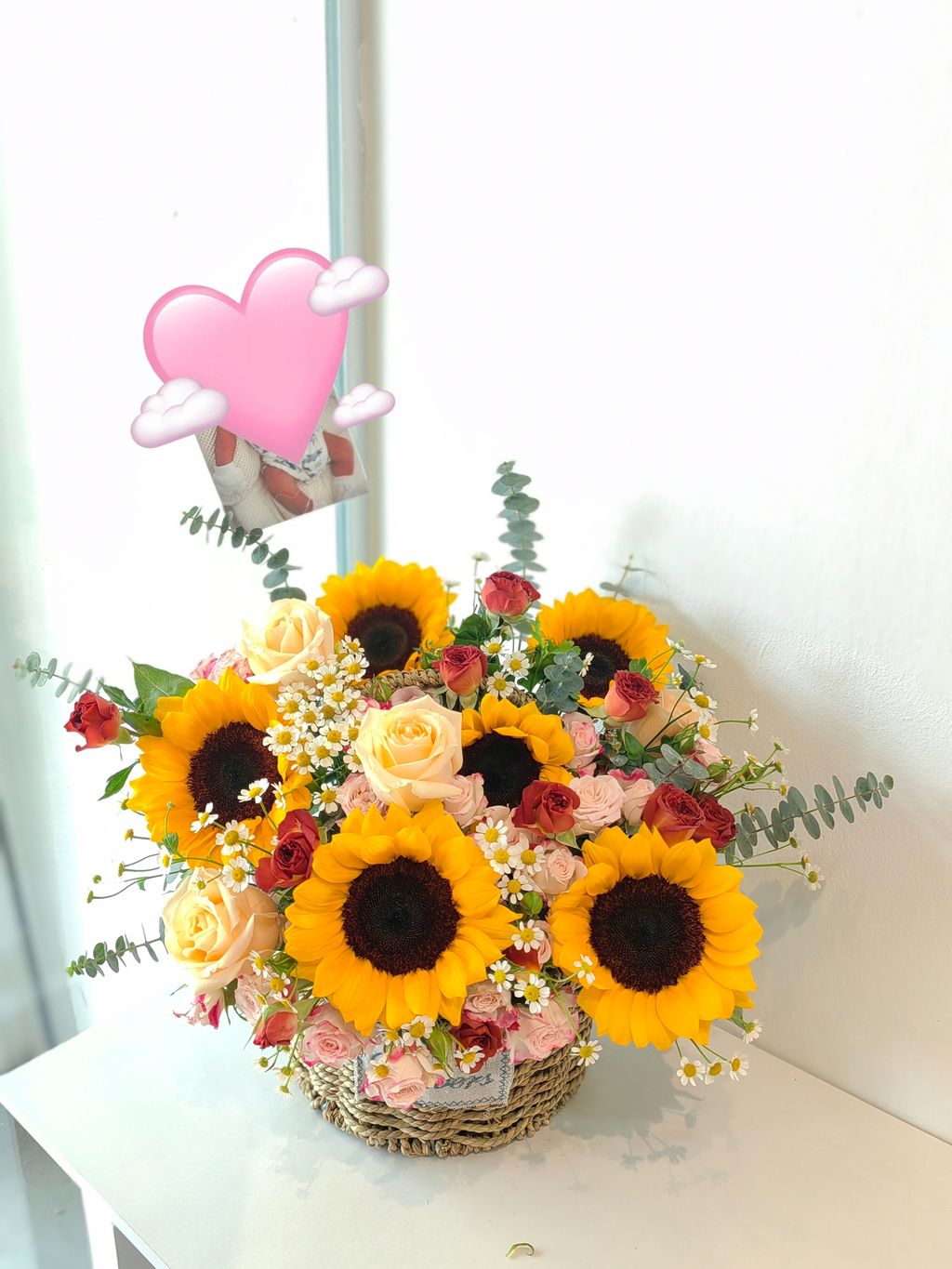 Sunflower Basket Arrangement