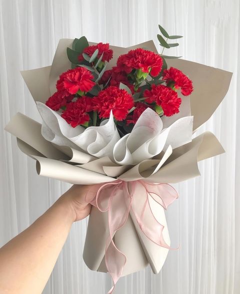 Red Carnation Bouquet 03