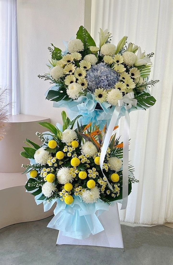 2 Tier Condolence Flower Stand 20