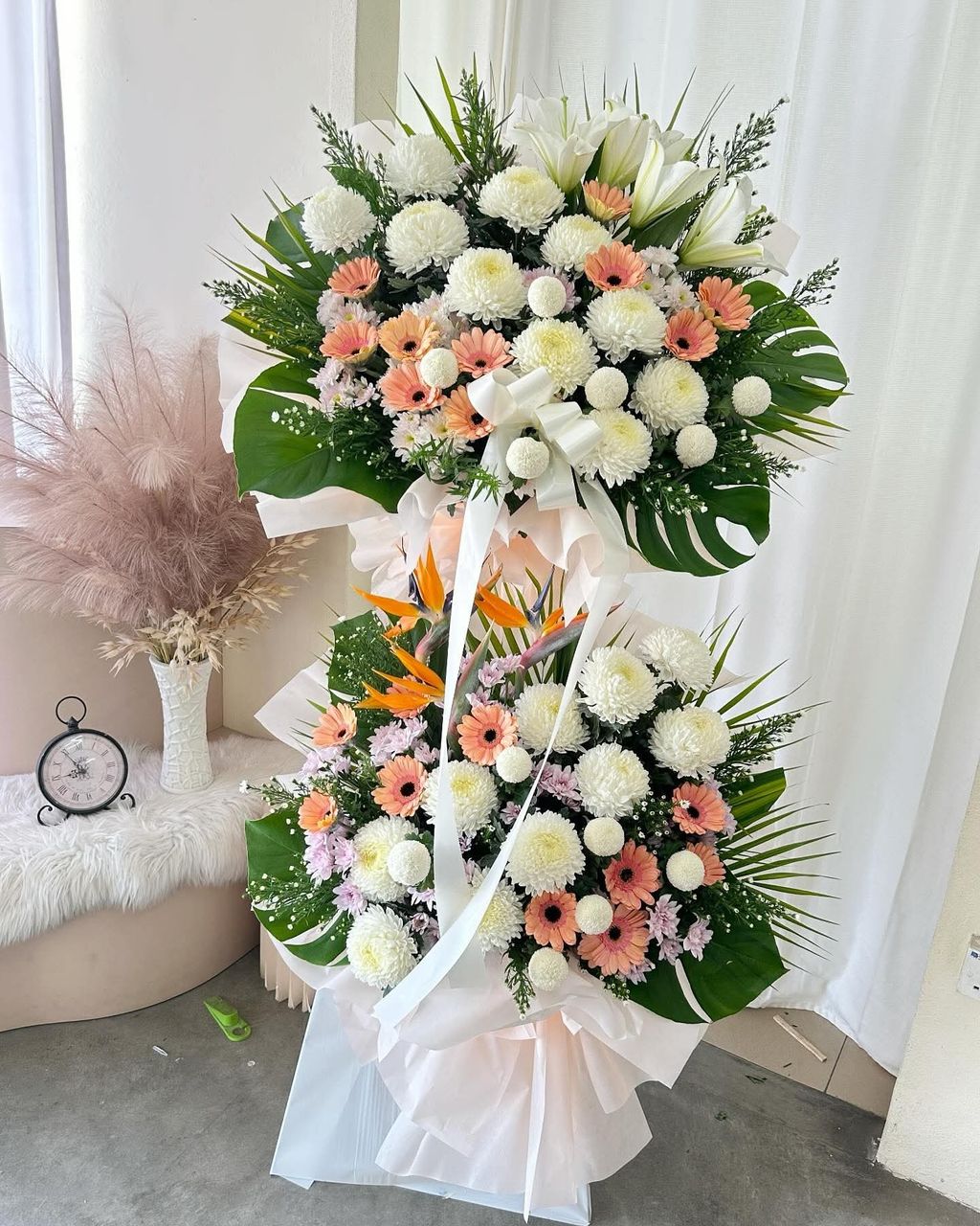 Two-Tier Condolence Flower Stand 135