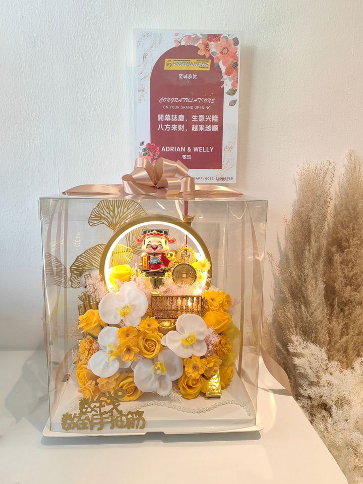 Led Light Opening Flower Box