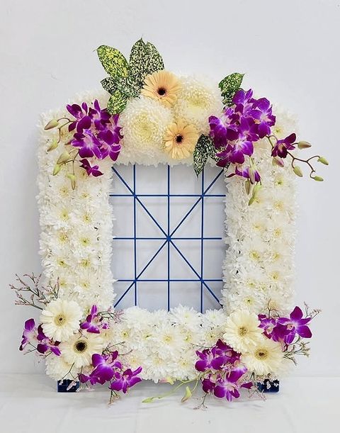 Funeral Floral Photo Frame 03