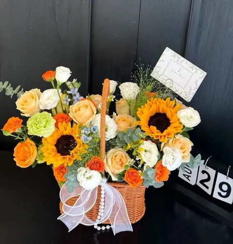 Housewarming Flower Basket