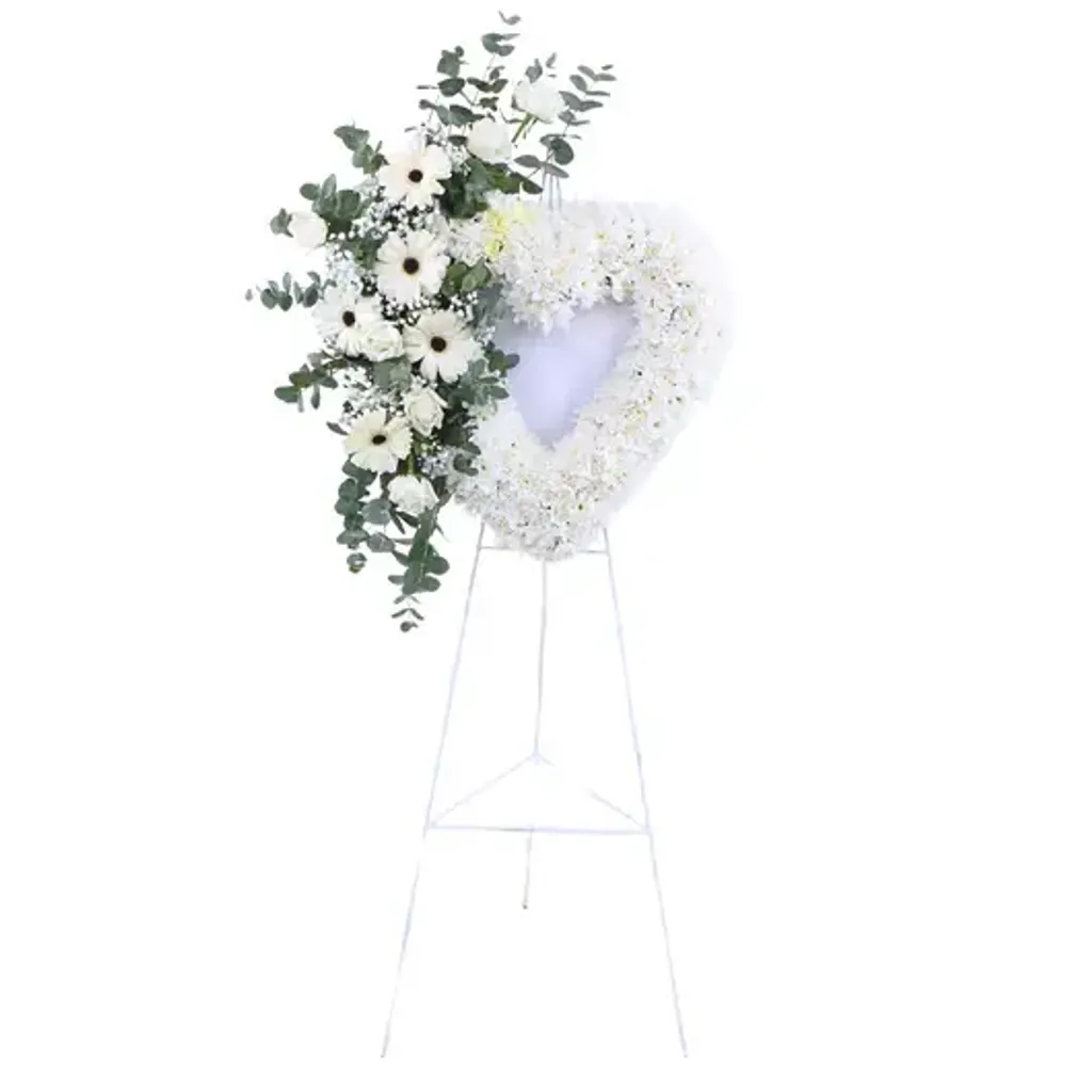 Memorial Heart Wreath Stand