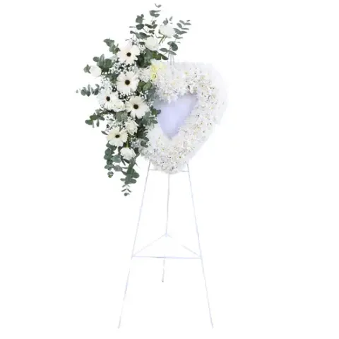 Memorial Heart Wreath Stand