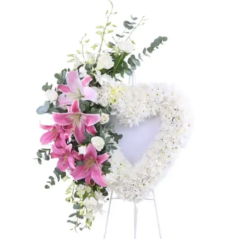 Forever Heart Wreath Stand