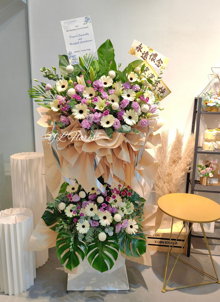 2 Tier Condolences Flower Stand 23