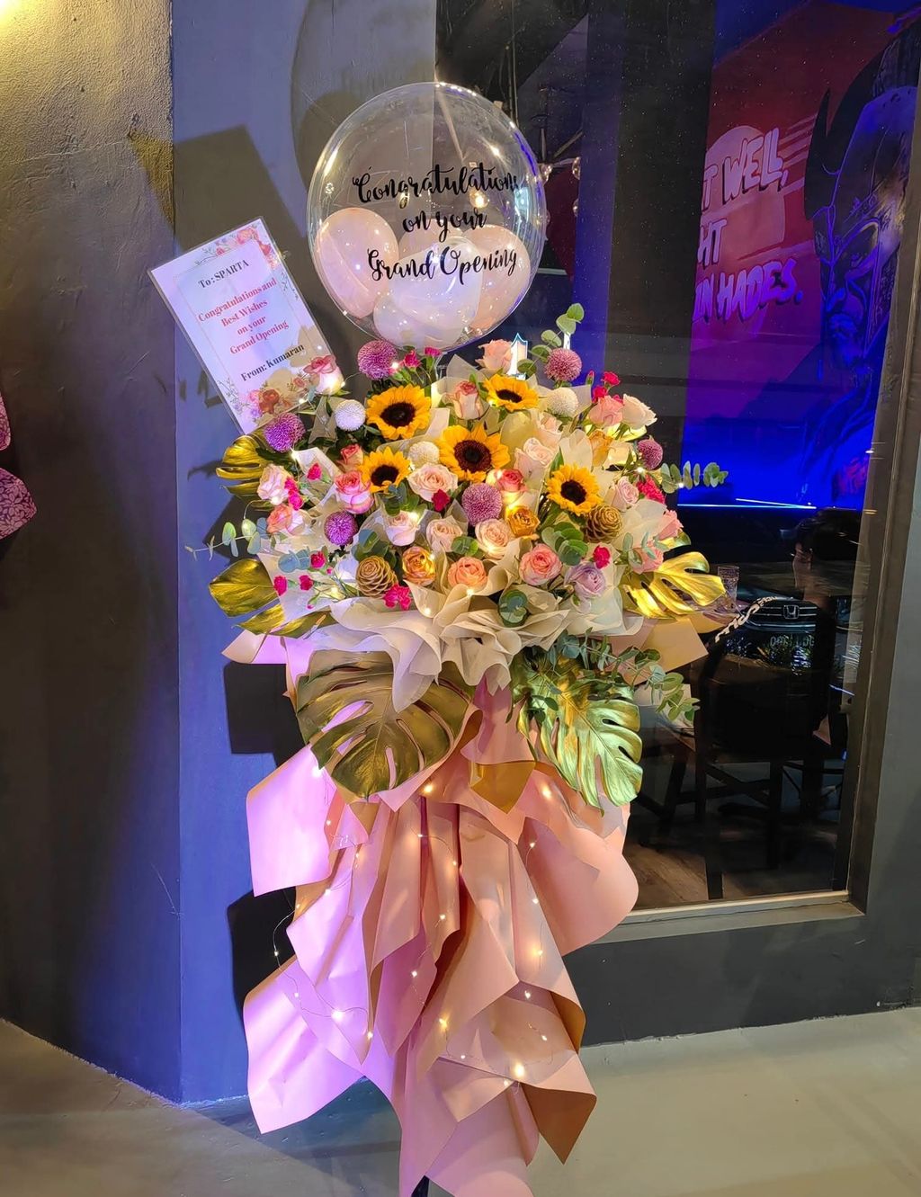 Balloon Opening Flower Stand 30