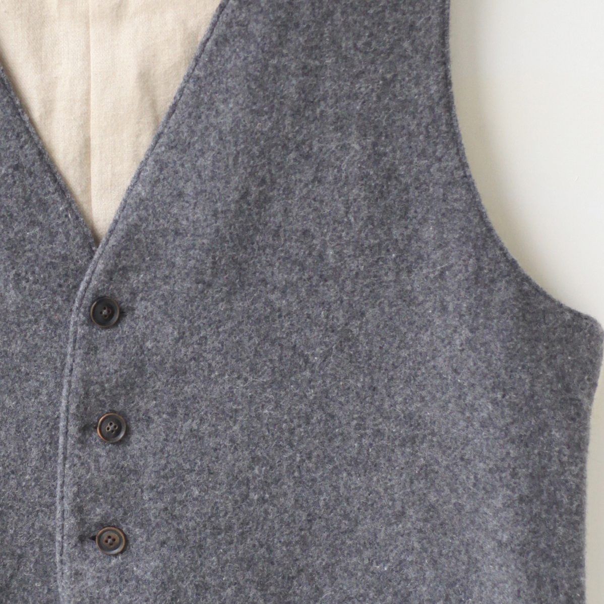 男女兼用背心炭灰