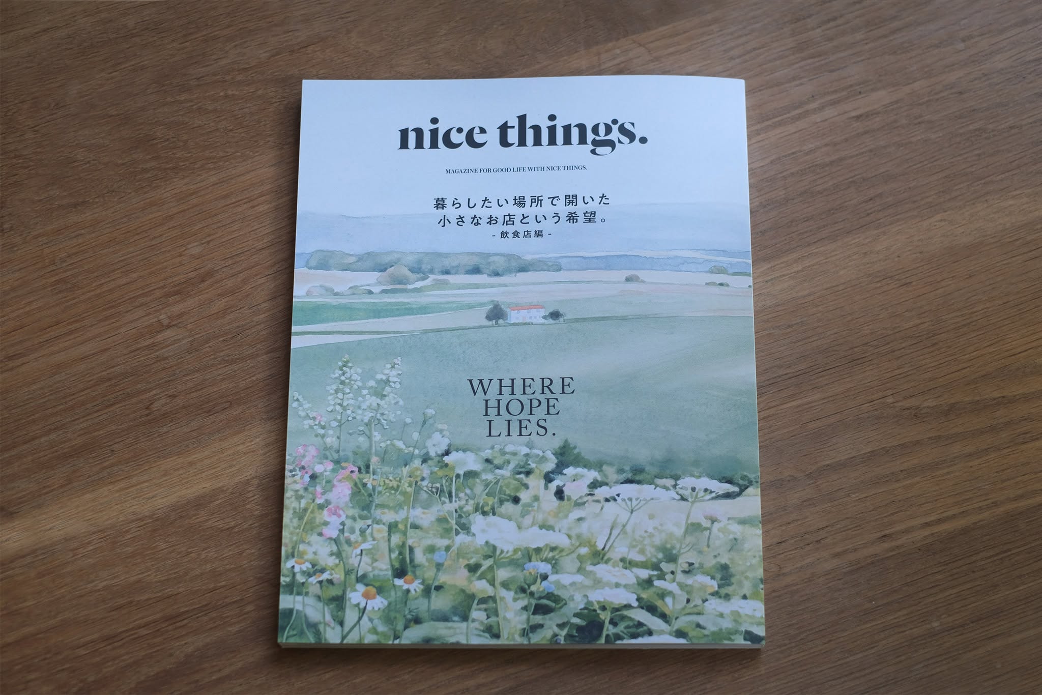 《在想生活的地方，開一間小店，成為一種希望。》 — Nice things.  issue85