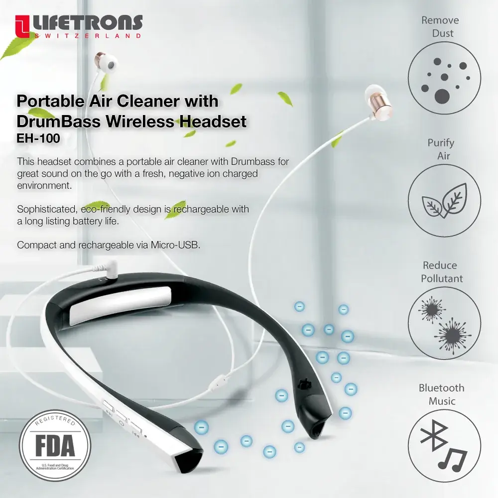 Lifetrons_EH-100AS-WH1_Portable Air Cleaner wth DrumBass Wireless Headset-2_300px_1000x1000px