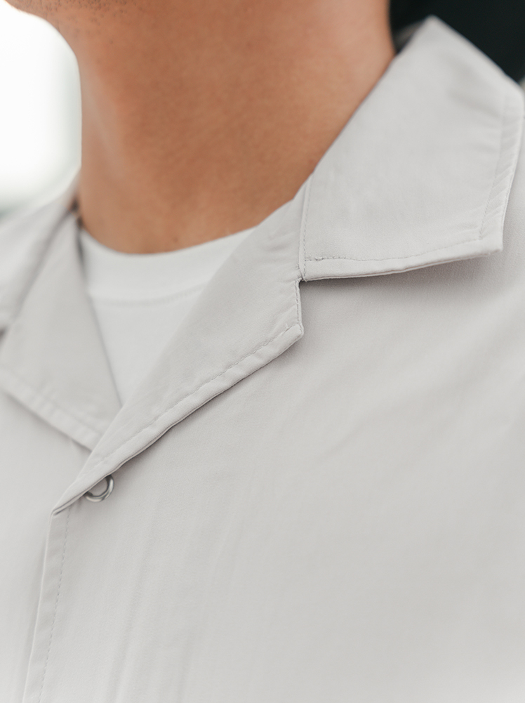 NEED HOW 】OPEN COLLAR POCKET SHIRT – Need How