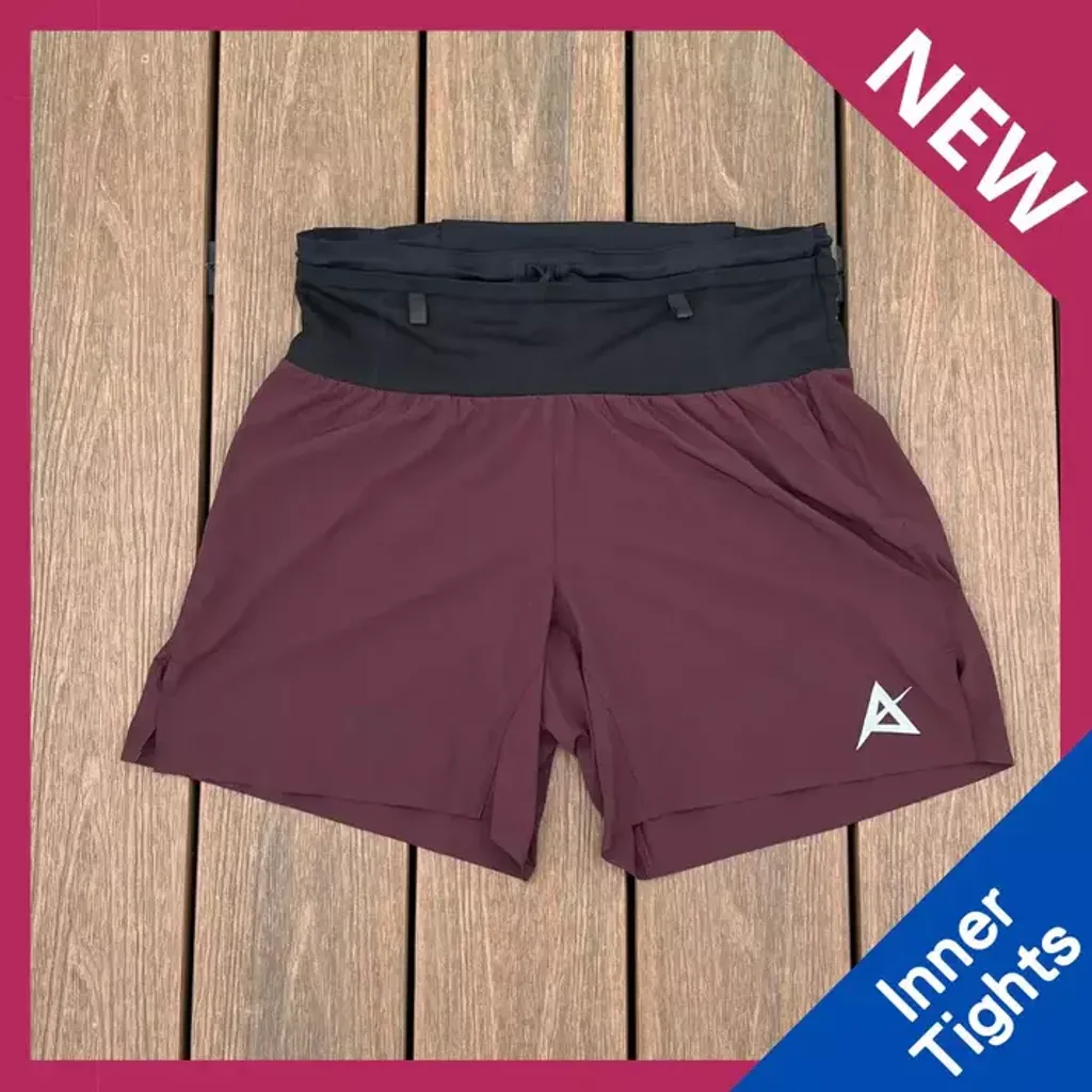 NEW RED for MAN】 AKIV FLUX GN 2-in-1 Multi-Pocket Running Shorts