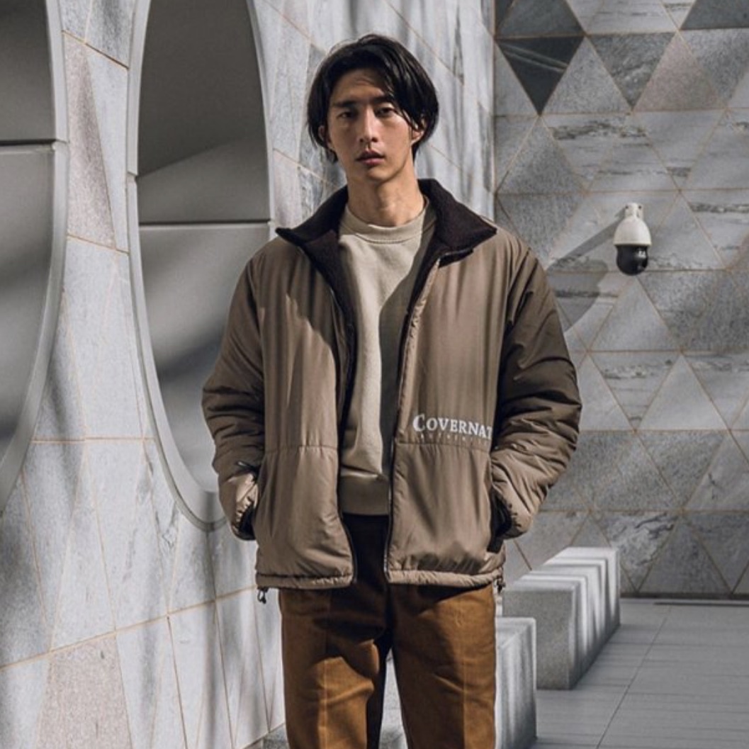 COVERNAT] REVERSIBLE FLEECE JIP-UP JACKET 羔羊絨防水雙面兩穿