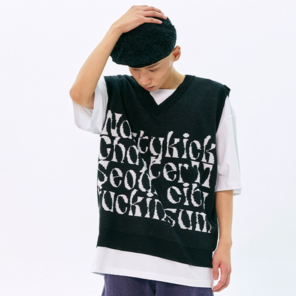 NASTYKICK] 22SS NSTK Kinsum Knit Vest 針織背心– Ms.66 STUDIO 韓國代購