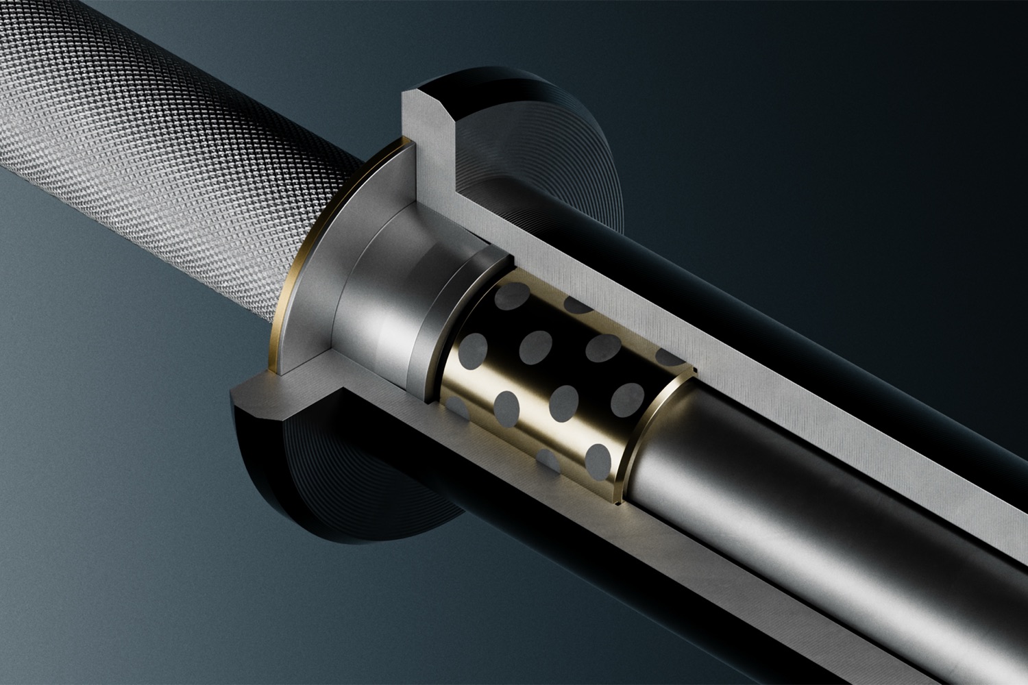 Cutaway of a bushing sleeve