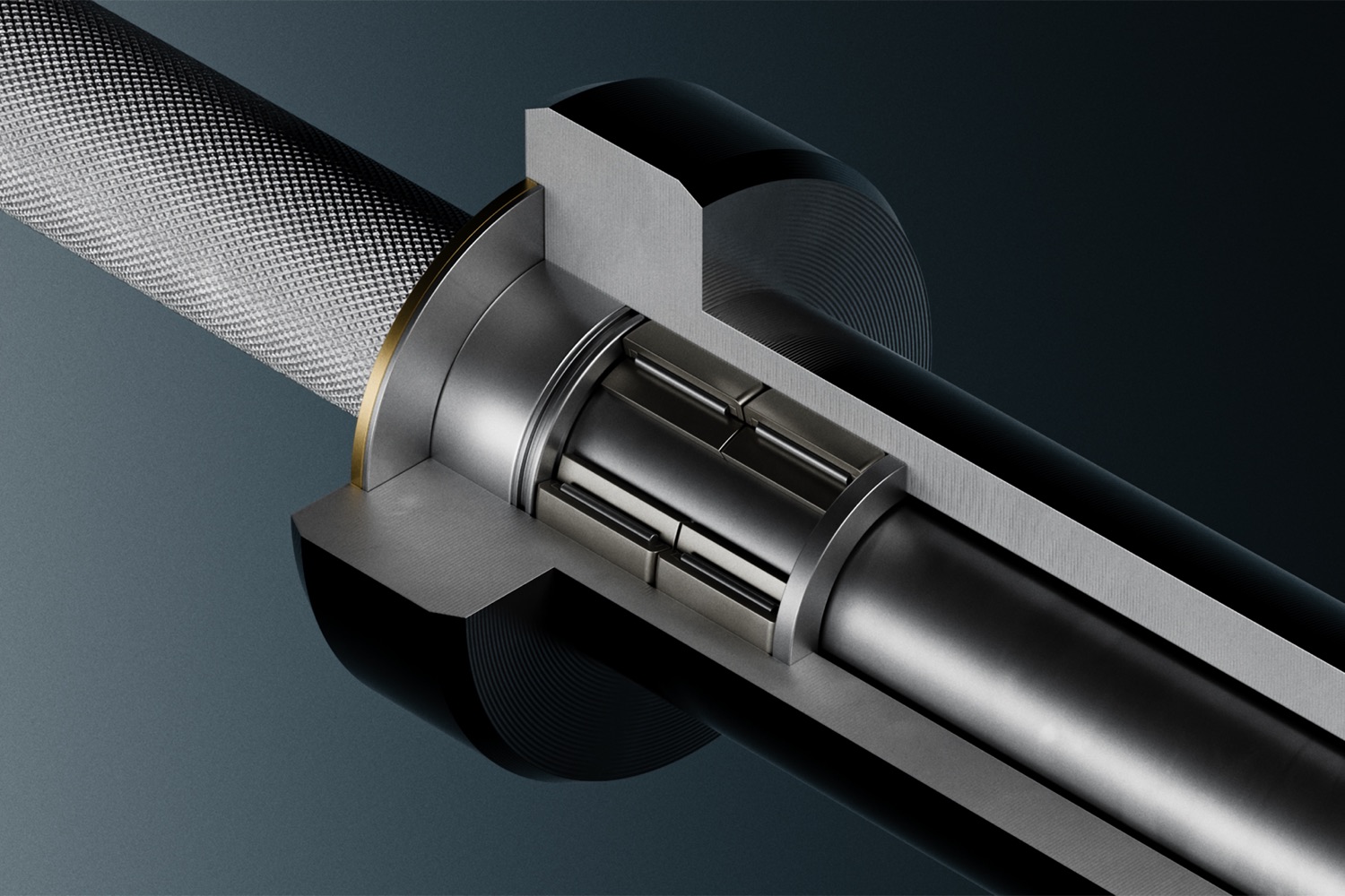 Cutaway of a bearing sleeve