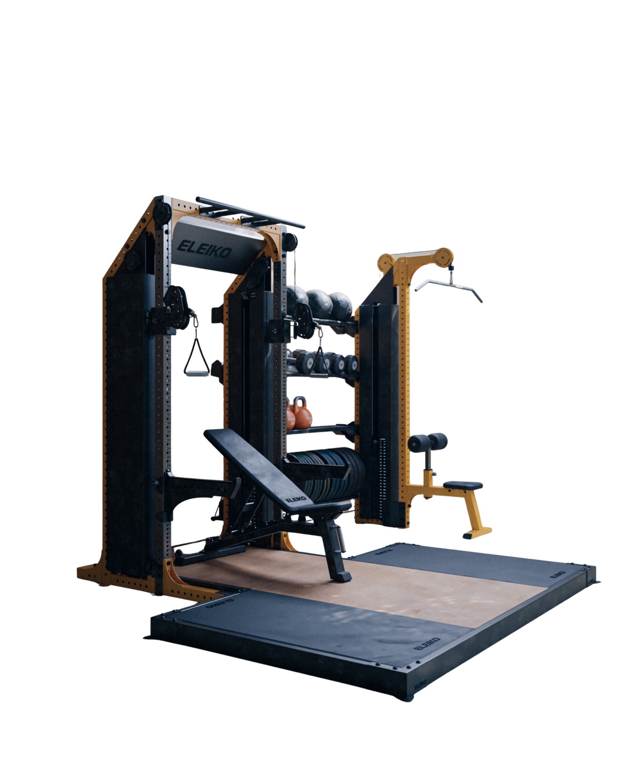 The Diamond package rack set-up
