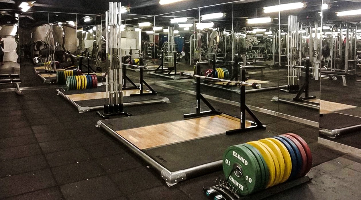 Eleiko platforms and coloured plates at Celebrity Fitness Sunway Pyramid