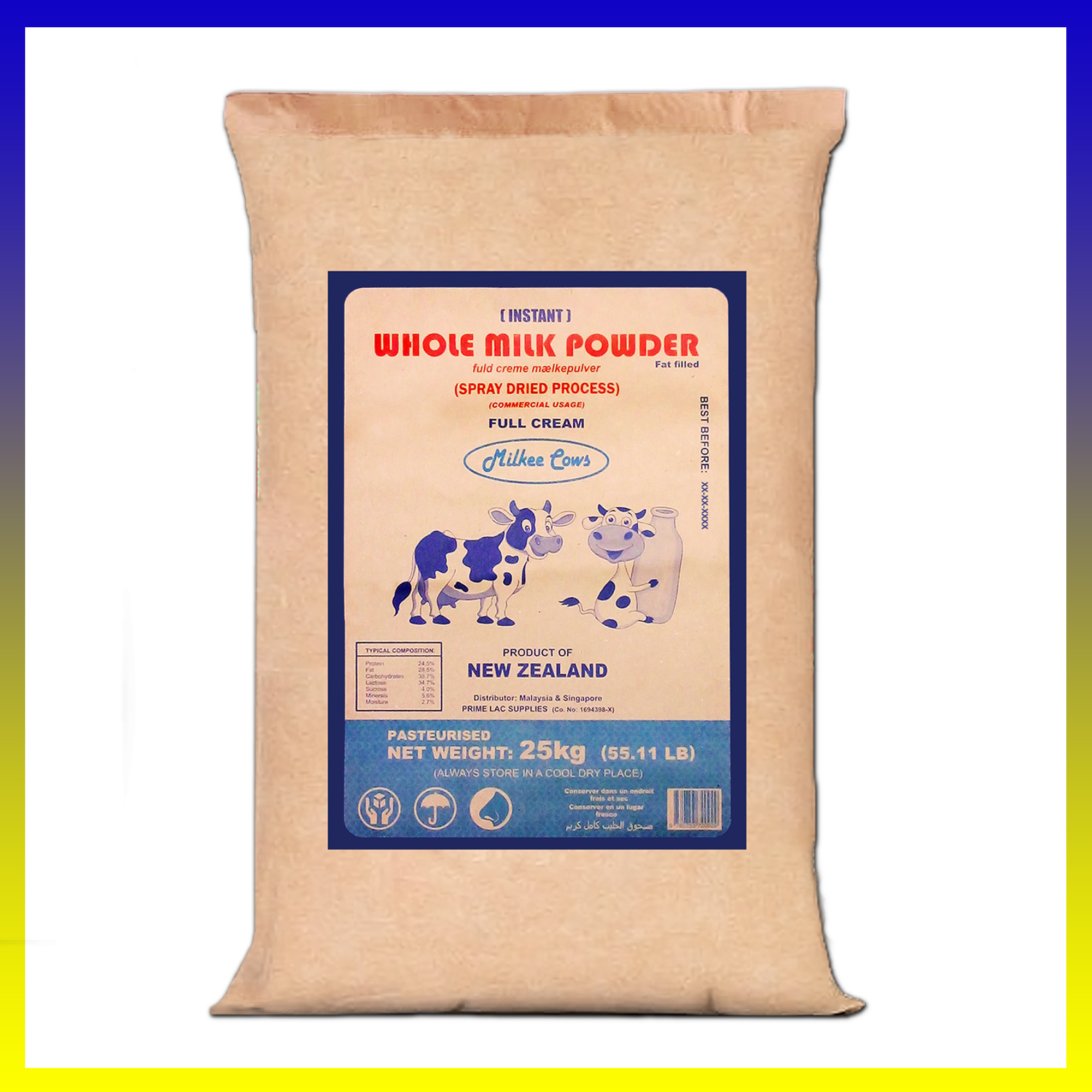 Milkee Cows Instant Whole Milk Powder Prime Lac Supplies