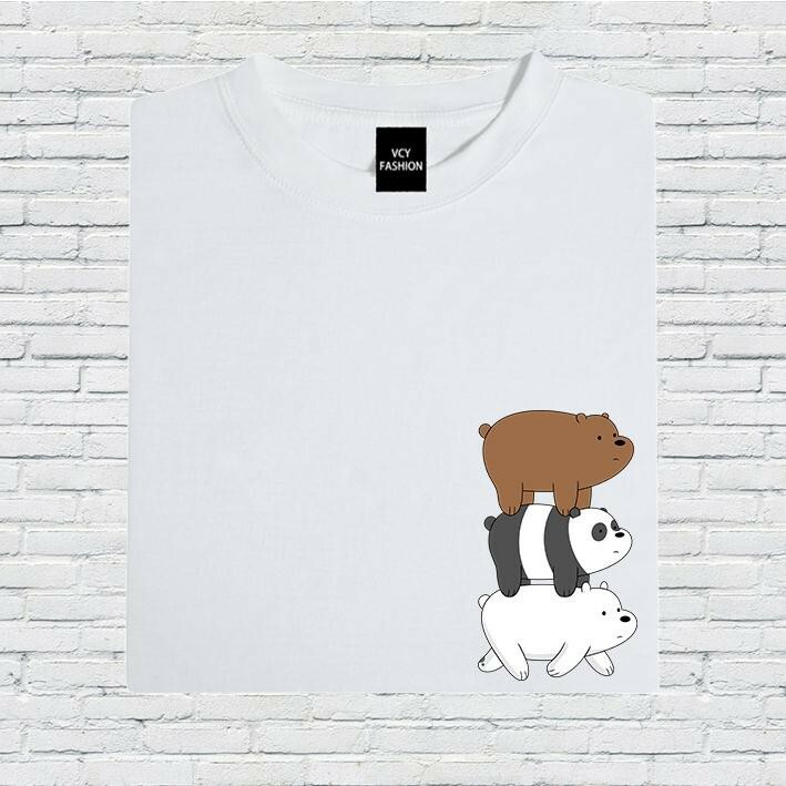 WE BARE BEARS Cartoon Printed Graphic 
