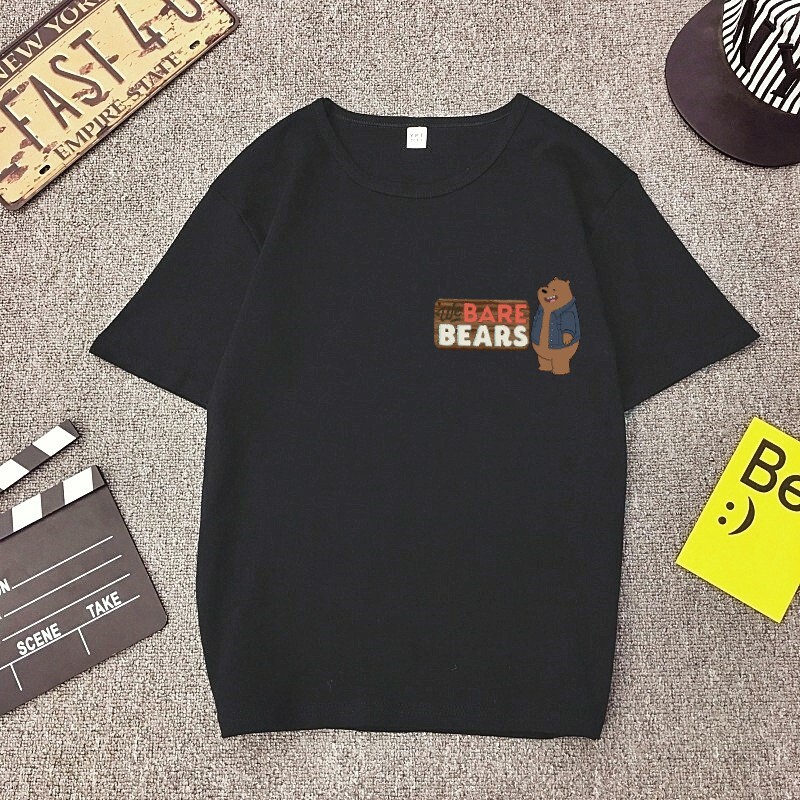 WE BARE BEARS Cartoon Printed Graphic Short Sleeves T-Shirt-6