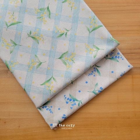 格子花語_台灣製棉布_手作拼布材料