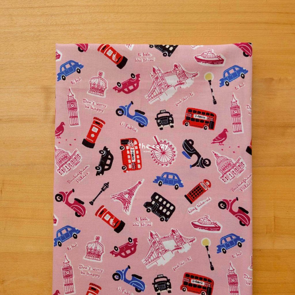 台灣中薄棉_英倫城市旅遊_奶茶米_紅巴士大笨鐘1