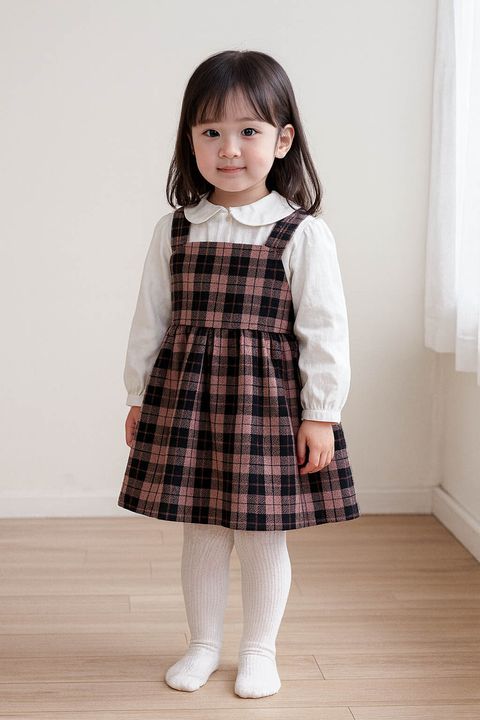 日本毛料_復古格紋氣質格_粉黑格_冬季羊毛布6 복사