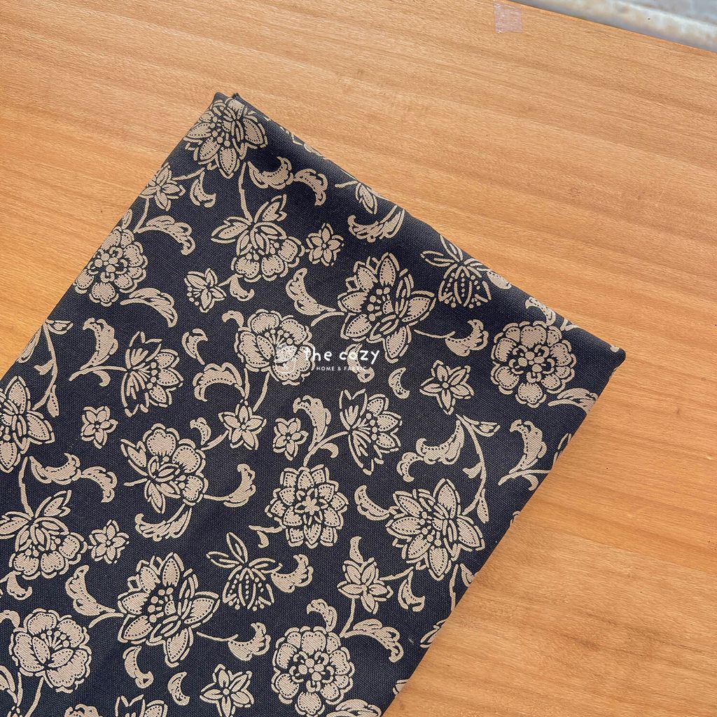 印花布_青花拾光復古手繪_靛藍1