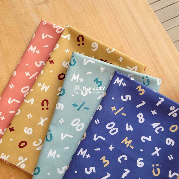 數字與數學符號純棉布8