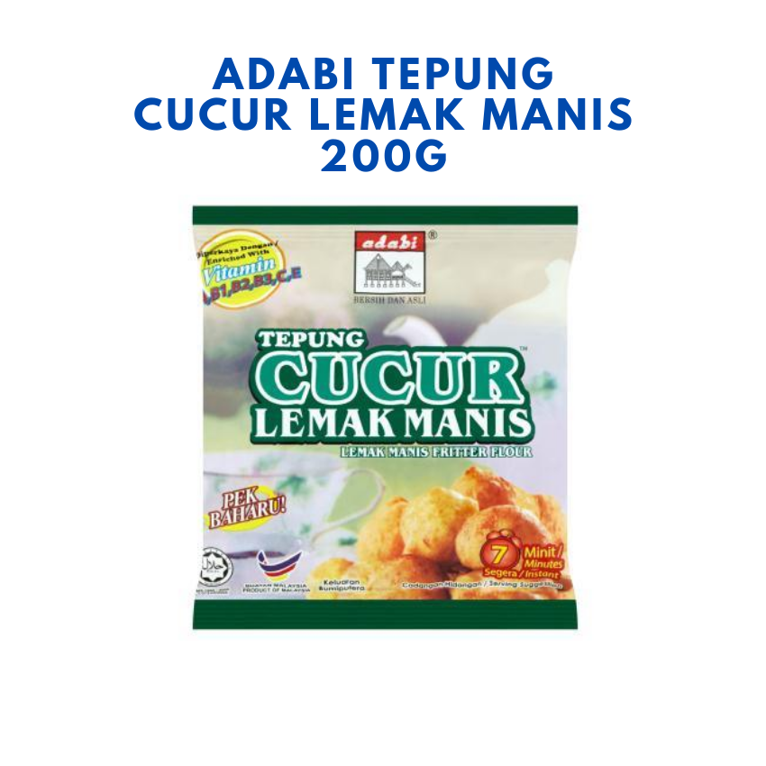 Adabi Tepung Cucur Lemak Manis 200g Pasago2u Your Convenience Grocery Store