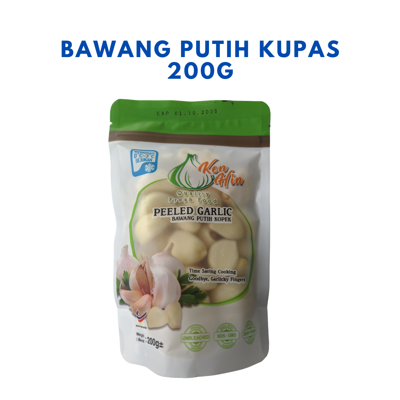 bawang putih kupas 200g 1kg pasago2u your convenience grocery store bawang putih kupas 200g 1kg