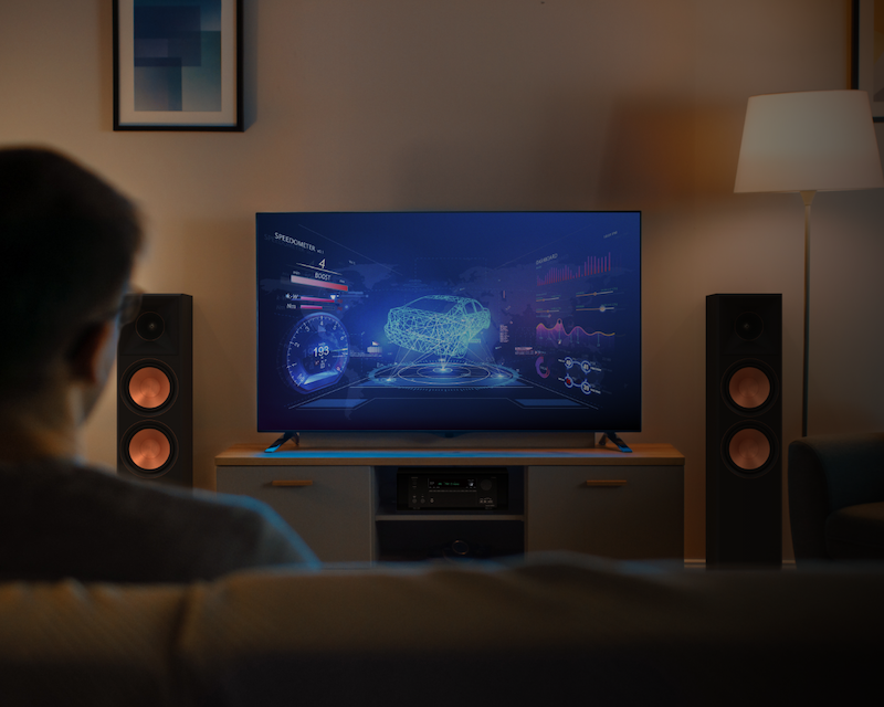 Onkyo TX NR7100 RP 800 F II Gaming Room 2