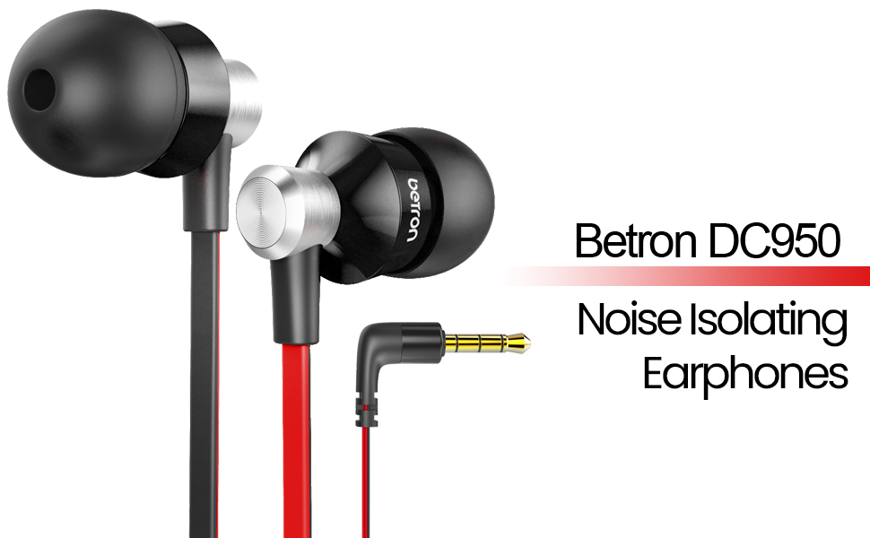 Betron DC950 noise isolating earphones banner