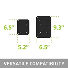 Versatile compatibility 5.25"x6.5" and 6.5"x9.25"