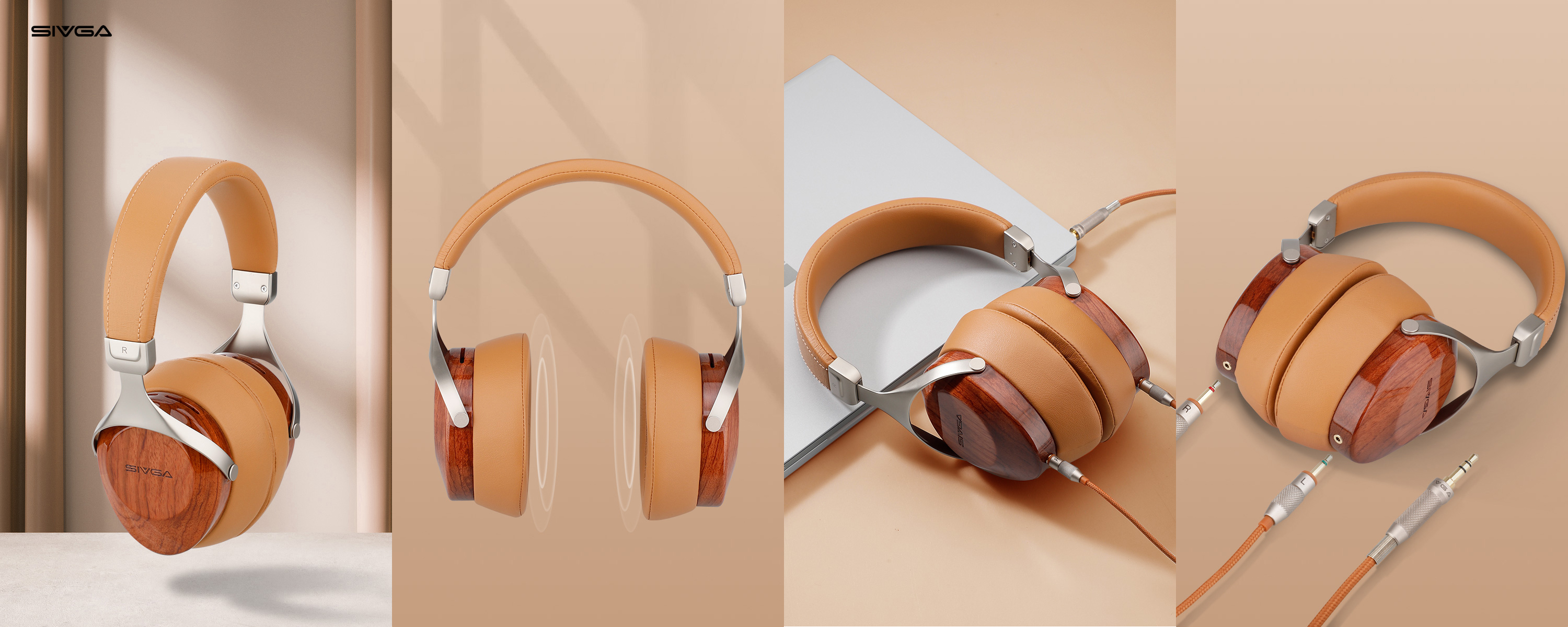 Sivga Robin SV021 Closed-Back Over-Ear Solid Wood HiFi Headphones 1