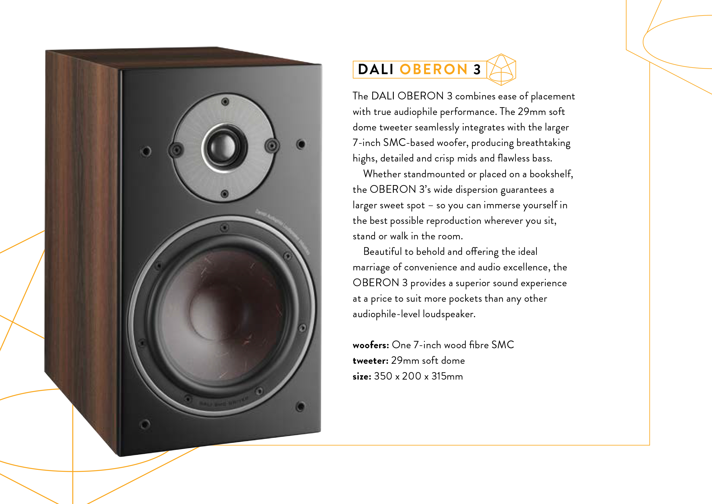 Dali Oberon 3 Compact Bookshelf HiFi Loudspeakers 26