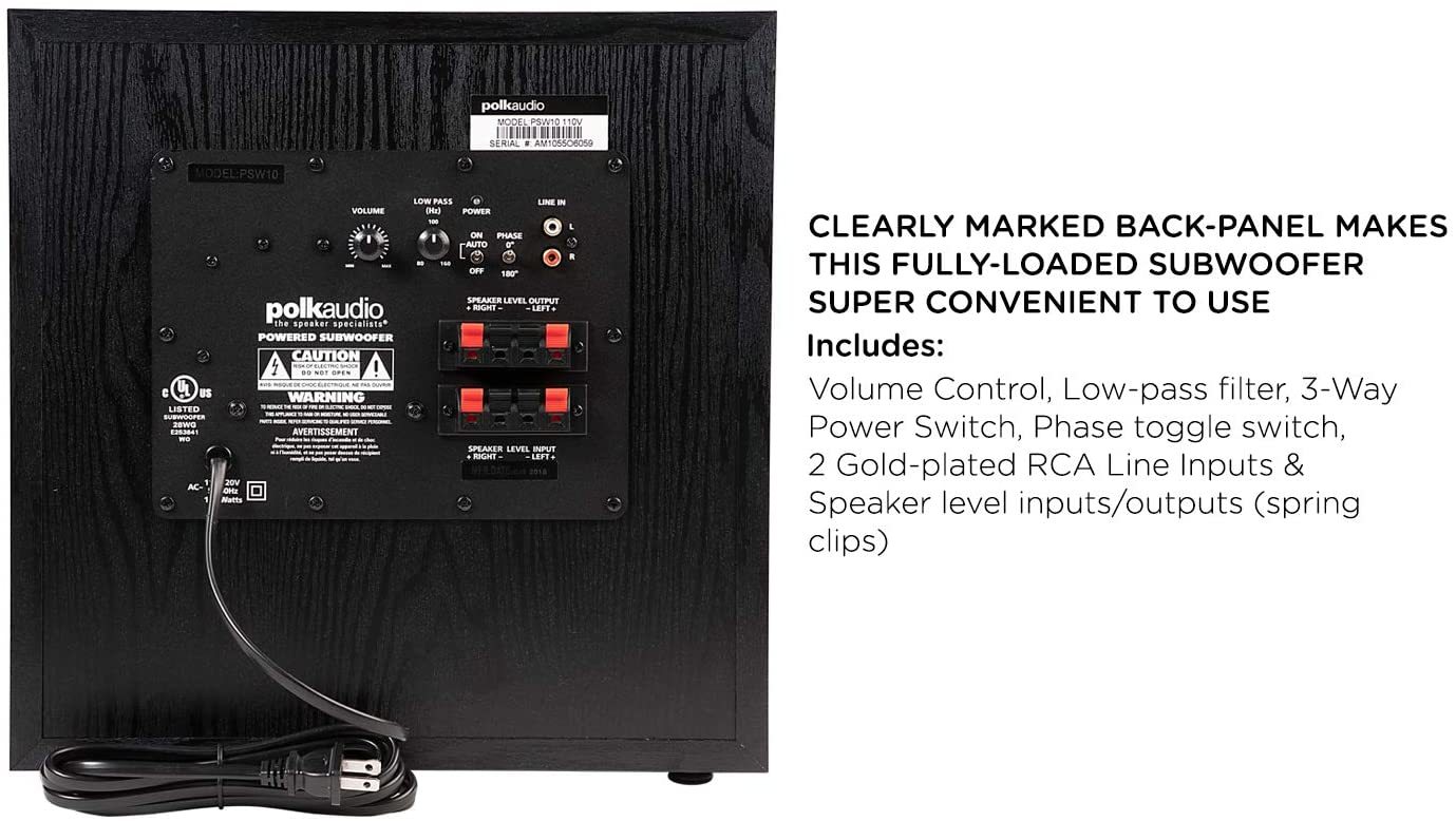 PSW10 10-inch Powered Subwoofer Malaysia_Back.jpg